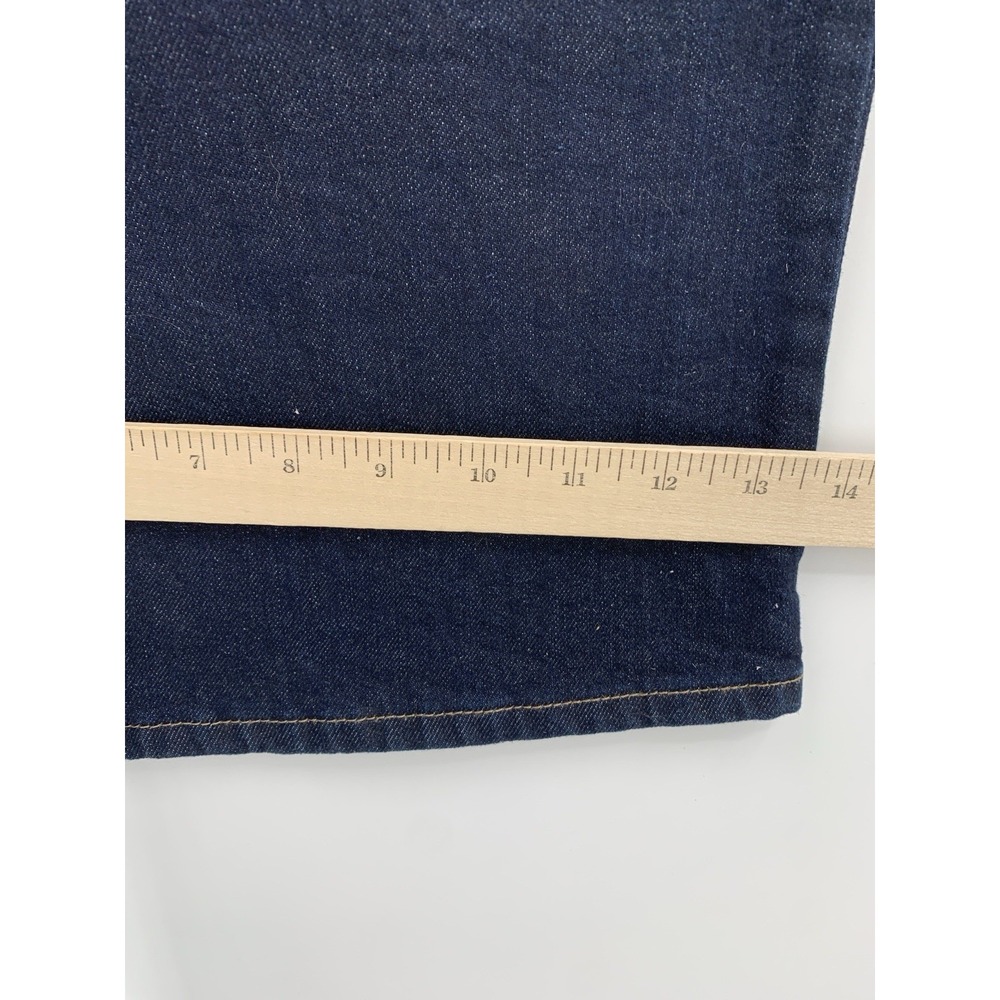 Levis Wide Leg Jeans Womens 31 Blue 728 High Rise Wide Leg Dark Wash Denim NEW - Picture 9 of 10